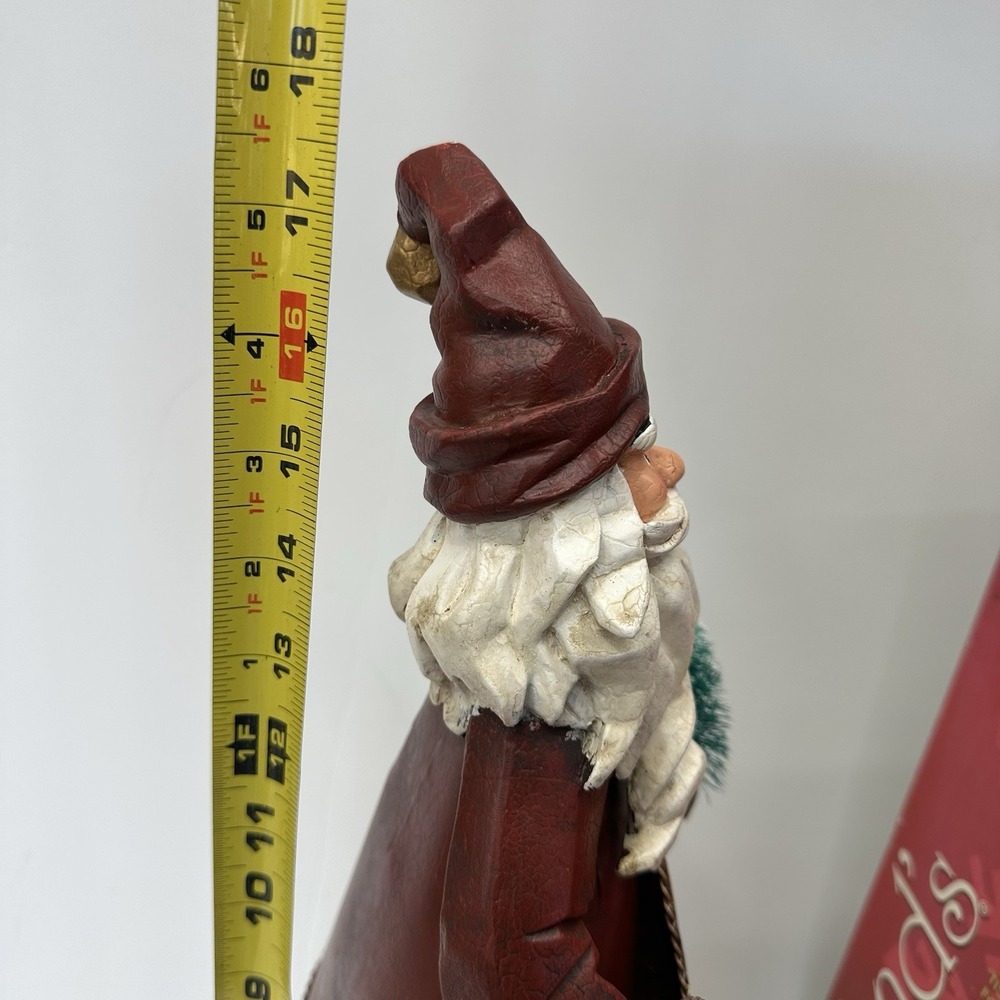 Kirkland 18" tall Metal Tin Santa Claus Tea Light Votive Candle Holder Holidays - Picture 10 of 15